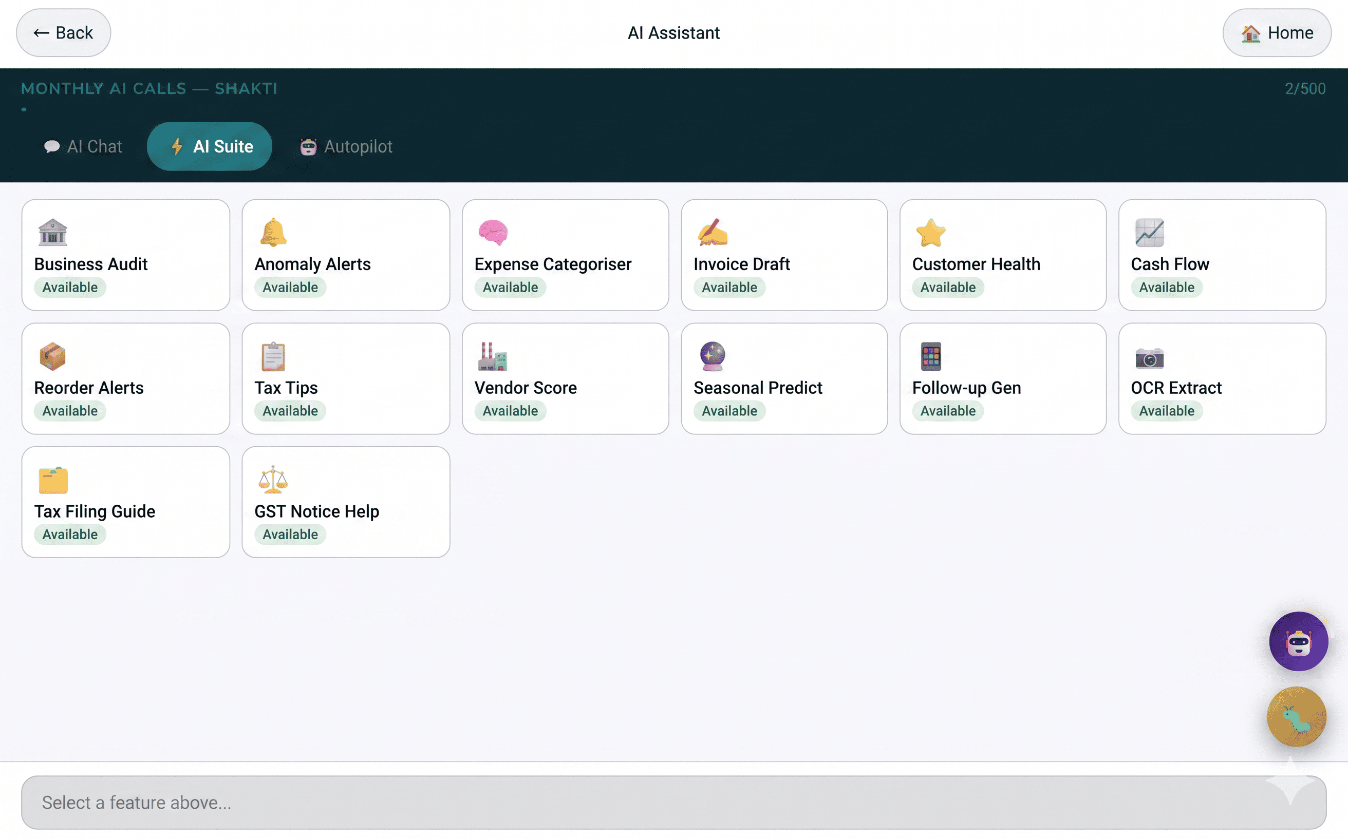AI Assistant on desktop